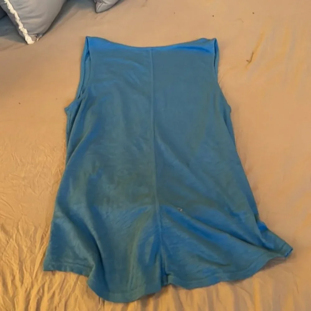 Anthropologie t.la blue tie front tank size small
